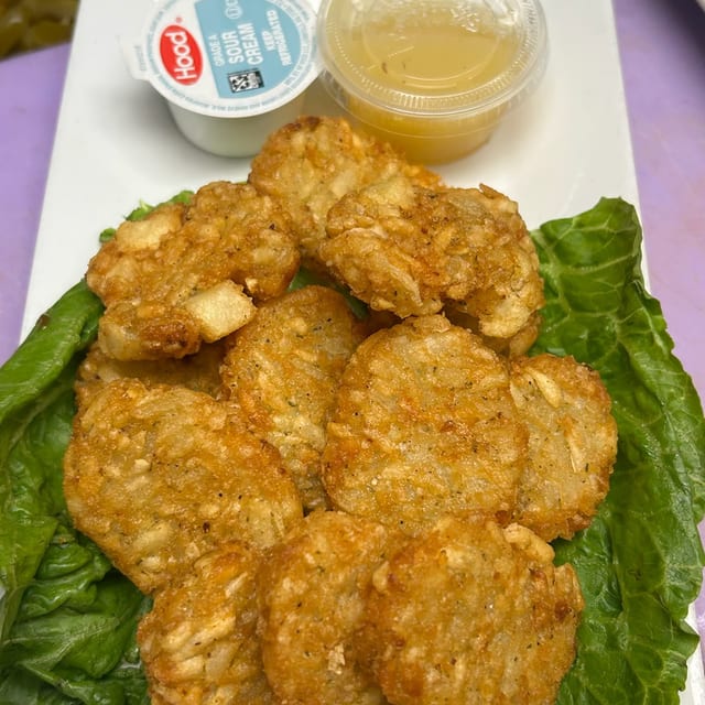 Mini Potato Pancakes.
