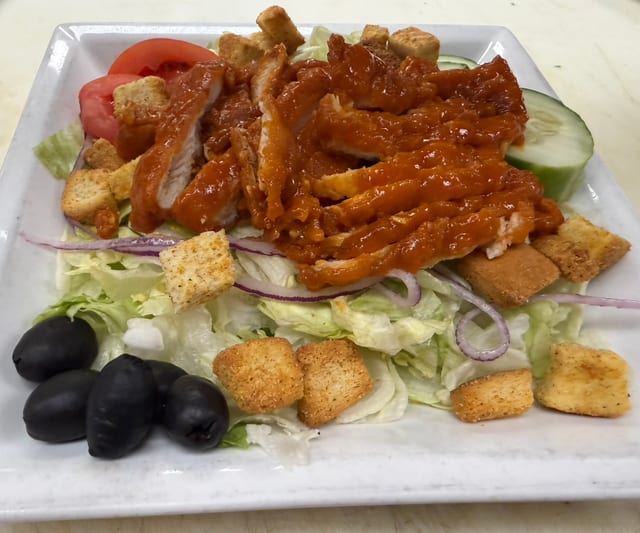 Hot Wing Salad.