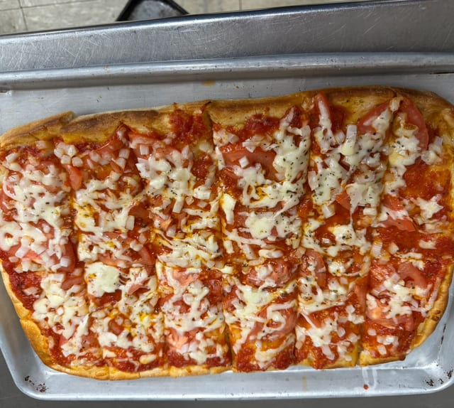 Veggie Sicilian Pizza.